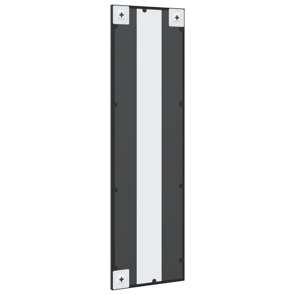 Wall Mirror Black 11.8x39.4 Rectangle Iron