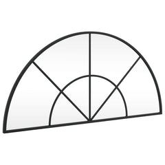 Wall Mirror Black 31.5x15.7 Arch Iron