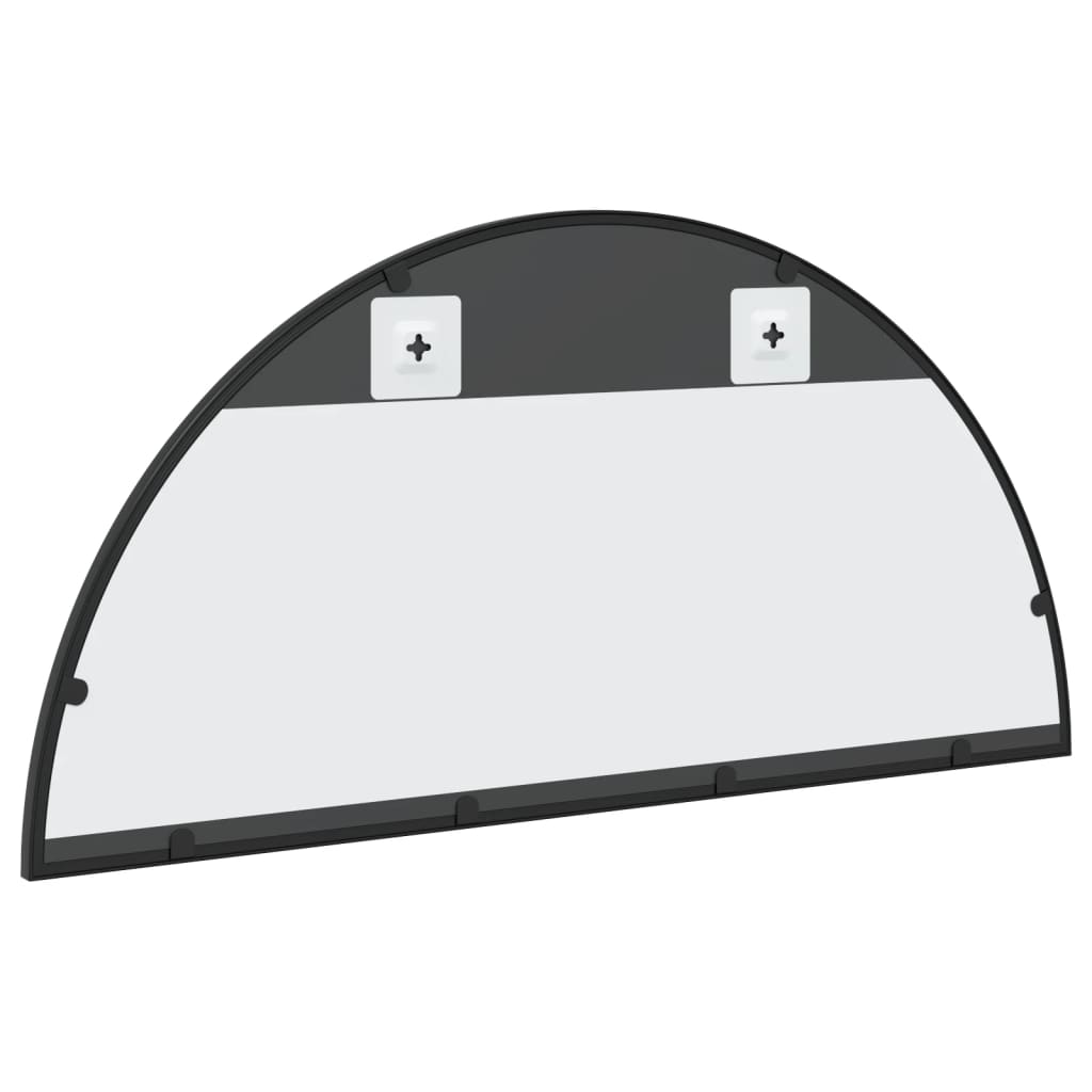 Wall Mirror Black 31.5x15.7 Arch Iron