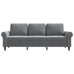 3-seater Sofa Dark Grey Velvet (100% polyester) 3-seater Durable