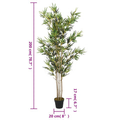 Artificial Bamboo Tree Green Bamboo trunk 78.7 in tall