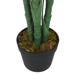 Artificial Palm Tree Green PE, Iron, Textile fiber, Plastic Medium