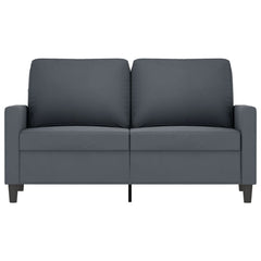 2-seater Sofa Dark grey Velvet (100% polyester), metal, textilene