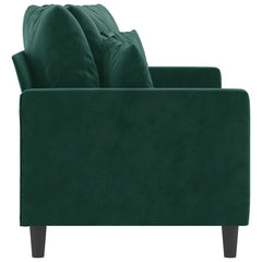 2-seater Sofa Dark Green Velvet (100% polyester) 2-Seater Durable