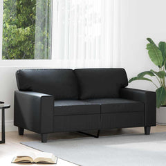2-seater Sofa Black Faux leather 2-Seater Durable 2-Seater Sofa
