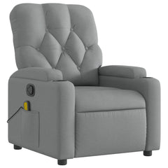 Massage Recliner Chair Light Grey