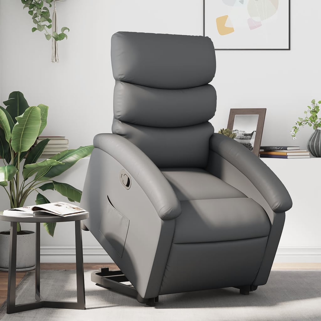 Stand Up Recliner Chair Gray