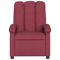 Massage Recliner Chair Wine Red