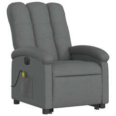 Electric Stand Up Massage Recliner Chair Dark Gray
