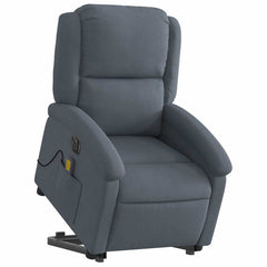 Electric Stand Up Massage Recliner Chair Dark Gray