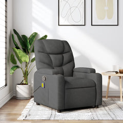 Massage Recliner Chair Dark Grey