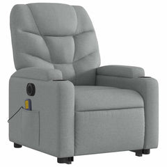 Electric Stand Up Massage Recliner Chair Light Gray