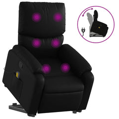 Stand Up Massage Recliner Chair Black