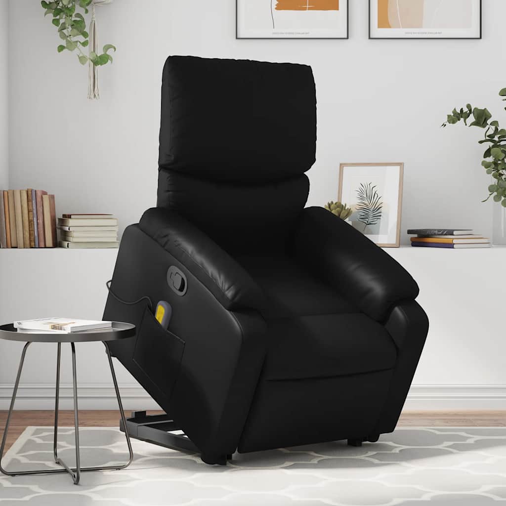 Stand Up Massage Recliner Chair Black