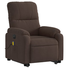 Electric Stand Up Massage Recliner Chair Brown