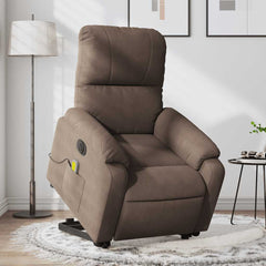 Electric Stand Up Massage Recliner Chair Brown