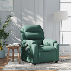 Massage Recliner Chair Dark Green