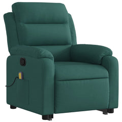 Stand Up Massage Recliner Chair Dark Green