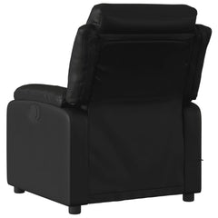Massage Recliner Chair Black Faux leather, Metal, Plywood Standard