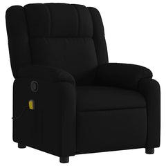 Massage Recliner Chair Black 100% Polyester, Metal, Plywood