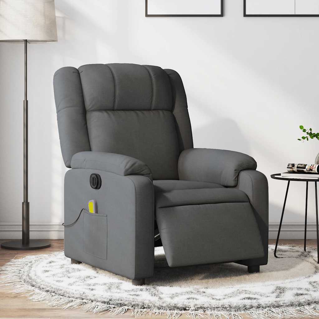 Electric Massage Recliner Chair Dark gray