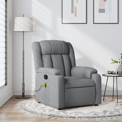 Massage Recliner Chair Light Grey