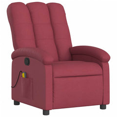 Massage Recliner Chair Wine Red