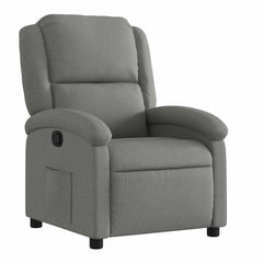 Recliner Chair Dark grey Fabric (100% polyester), metal, plywood