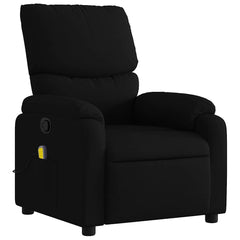Massage Recliner Chair Black Polyester Fabric, Metal, Plywood Large