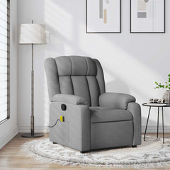 Massage Recliner Chair Light Gray