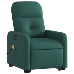 Electric Stand Up Massage Recliner Chair Dark Green