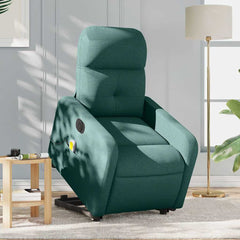 Electric Stand Up Massage Recliner Chair Dark Green