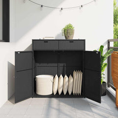 Garden Storage Cabinet Black