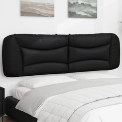 Headboard Cushion Black Faux leather, PP fiber King Size