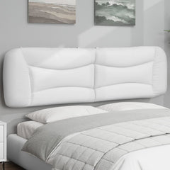 Headboard Cushion White Faux leather, PP fiber 76 in width