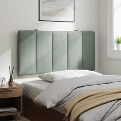 Headboard Cushion Light grey Velvet (100% polyester), Foam