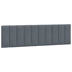 Headboard Cushion Dark grey Velvet (100% polyester) 72 in