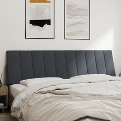 Headboard Cushion Dark grey Velvet (100% polyester) 72 in