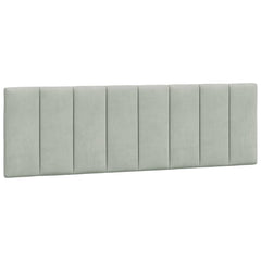 Headboard Cushion Light grey Velvet, Foam 60 in wide