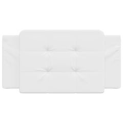 Headboard Cushion White Faux Leather 39.4 in Detachable