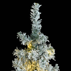 Slim Christmas Tree Green and White PVC, Metal Slim Ornaments