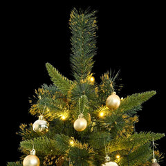 Artificial Hinged Christmas Tree 300 LEDs & Ball Set 70.9