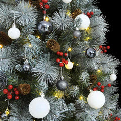 Artificial Hinged Christmas Tree 300 LEDs & Ball Set 94.5