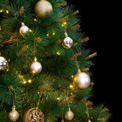 Artificial Hinged Christmas Tree 300 LEDs & Ball Set 82.7