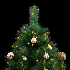 Artificial Hinged Christmas Tree 300 LEDs & Ball Set 82.7