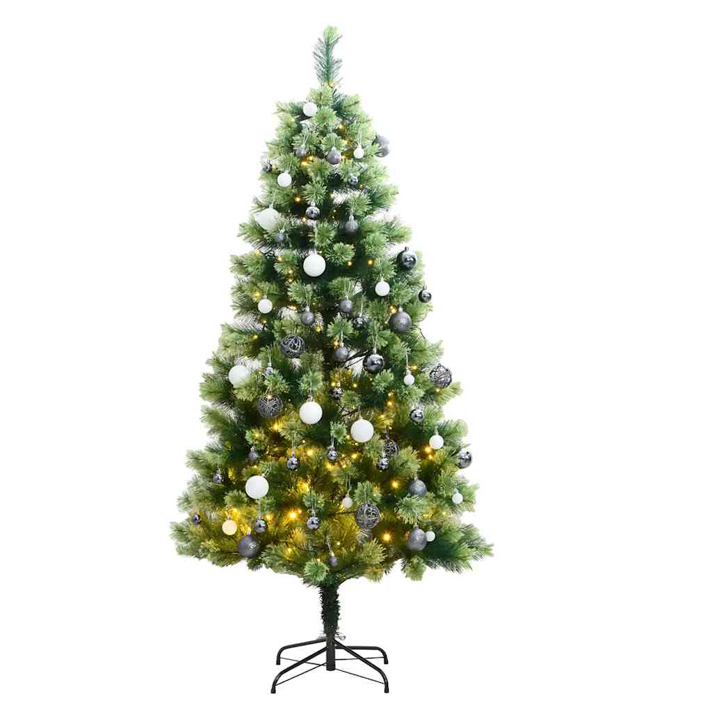 Artificial Hinged Christmas Tree Green PVC Medium Foldable