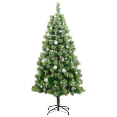 Artificial Hinged Christmas Tree Green PVC Medium Foldable