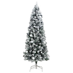 Artificial Hinged Christmas Tree Green PVC Medium
