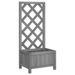 Planter Grey Solid fir wood Medium Planters Planter