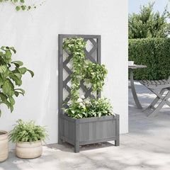 Planter Grey Solid fir wood Medium Planters Planter